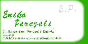 eniko perczeli business card